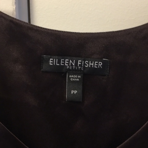 Brown silk Eileen Fisher camisole - Picture 3 of 3